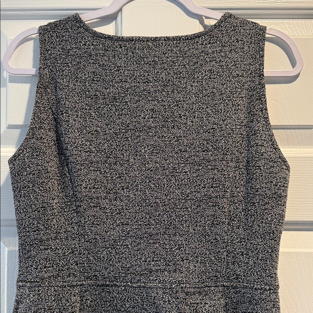 WHBM Sleeveless Heathered Gray Fit-and-Flare Dress Women’s Size 6 NWT - Picture 6 of 11